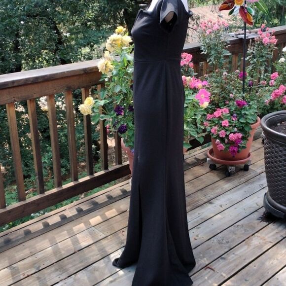 Lulus Stunning Black Dress Whimsigoth Quiet Elegance - Picture 8 of 14